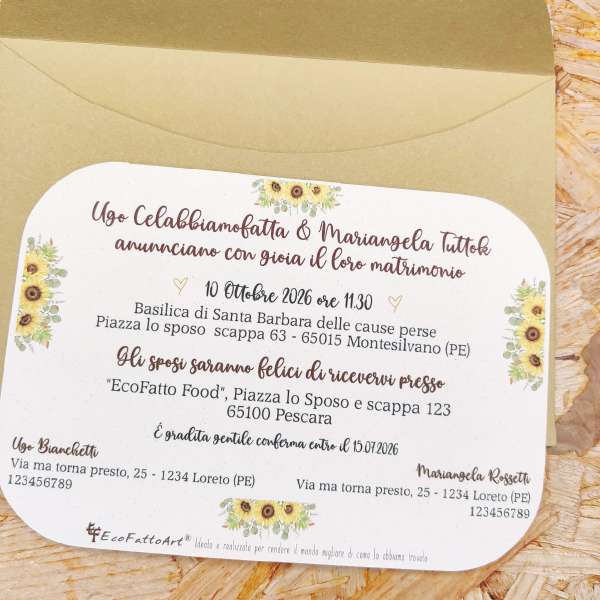 partecipazioni carta piantabile